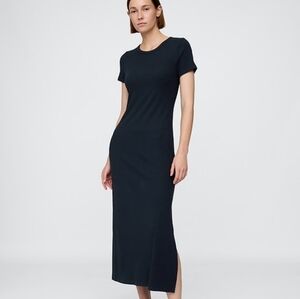 NWT GAP Modern Rib T-shirt Dress In Navt